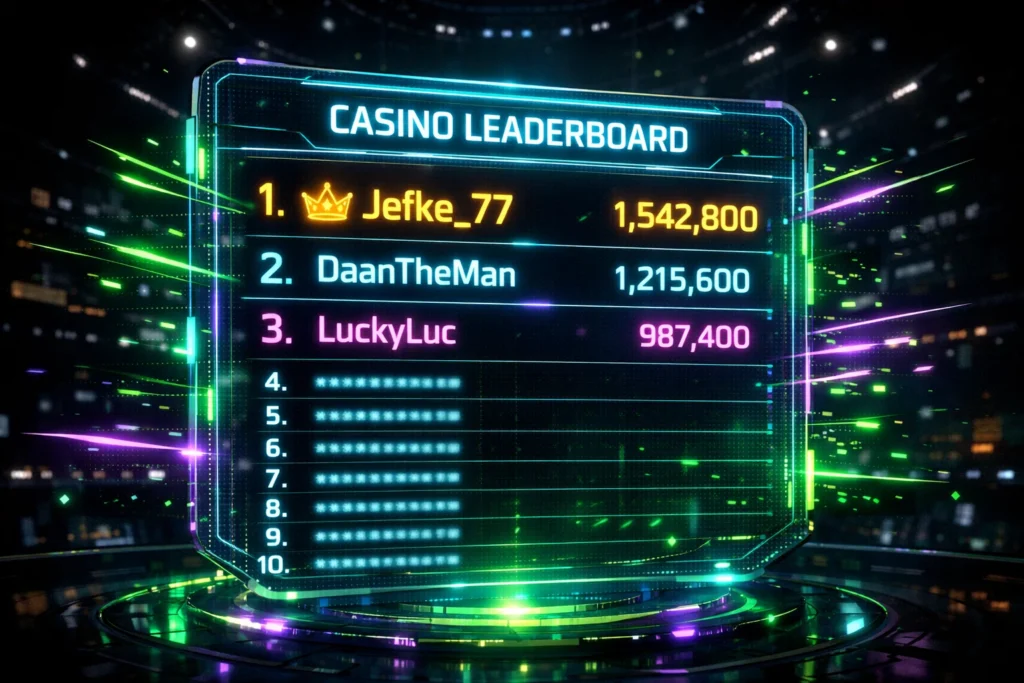 LuckyGames Daily Tournament Leaderboard